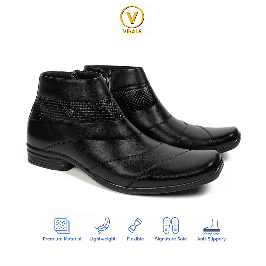 Mamojo Sepatu pantofel pria - Sepatu Pantofel Kulit sapi Asli E 02 HTM