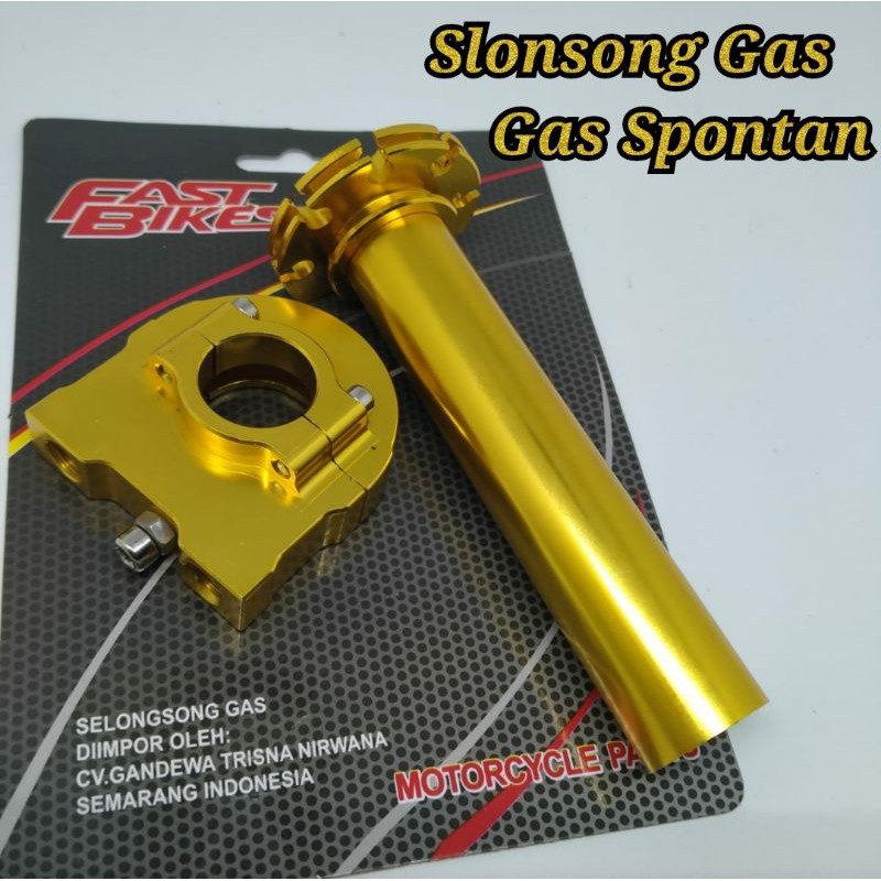 SLONG SONG / SONG - SONG GAS SPONTAN FULL CNC 2 KABEL UNIVERSAL MOTOR METIC - BEBEK - SPORT