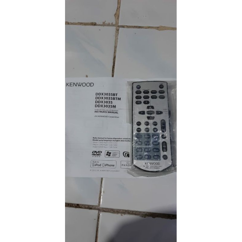 REMOTE REMOT UNIT KENWOOD DDX3035 RC-DV340 ORIGINAL ASLI