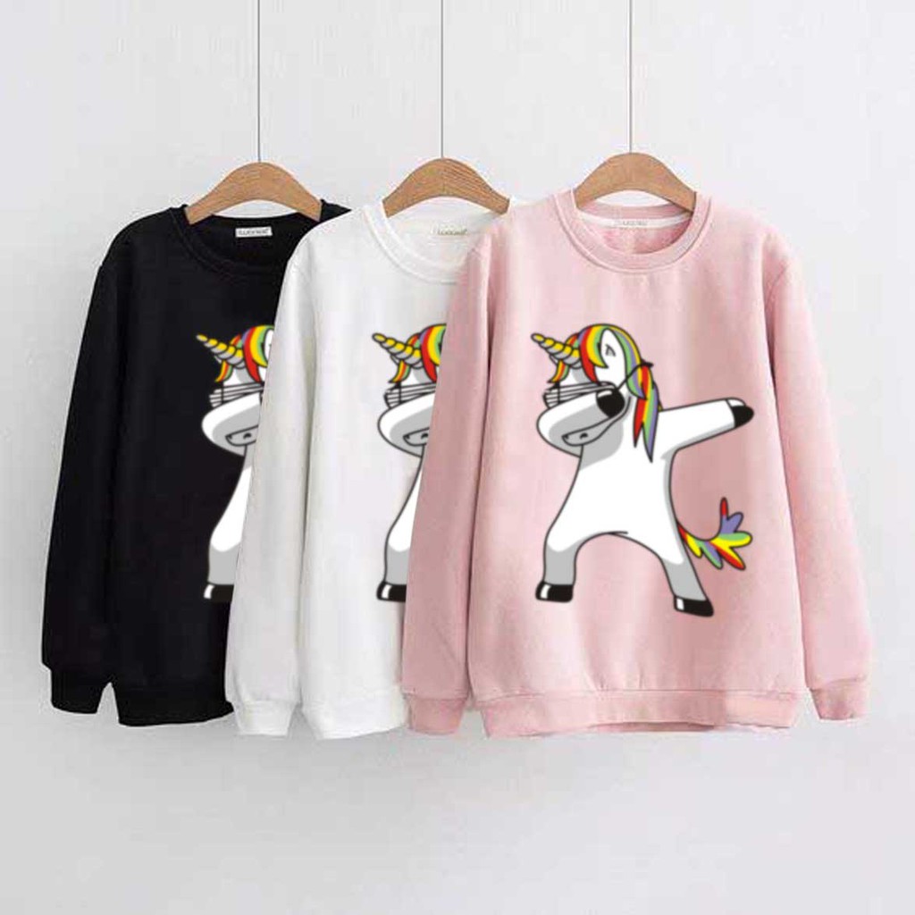 Bess - Sweater Lengan Panjang Murah / Sweater Wanita UNICORN KEKINIAN