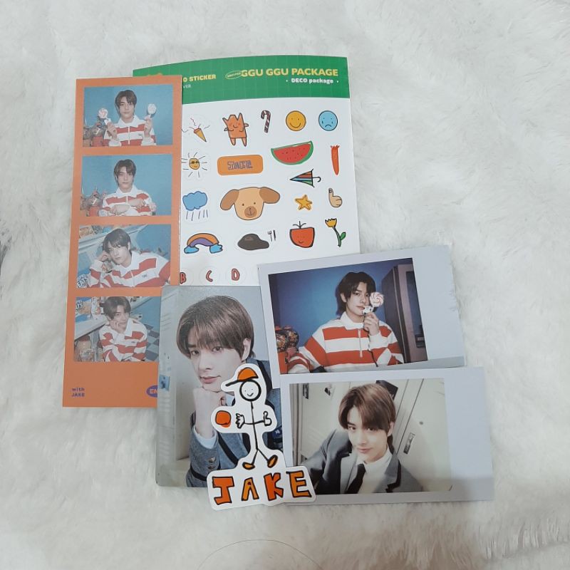 sharing enhypen deco package ggu ggu member set jake jay heeseung ni-ki pc photocard ready ina