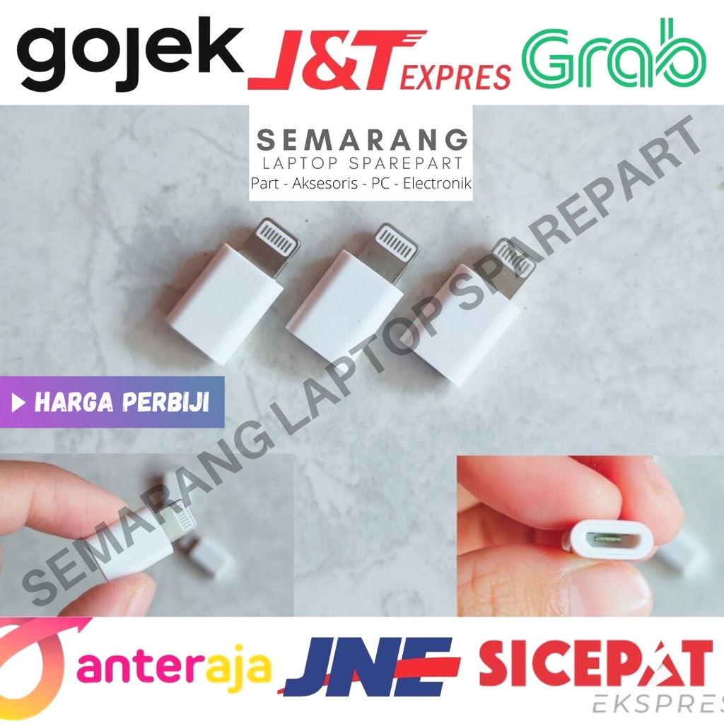 OTG MICRO USB TO LIGHTNING Converter Iphone Sambungan Charger Murah