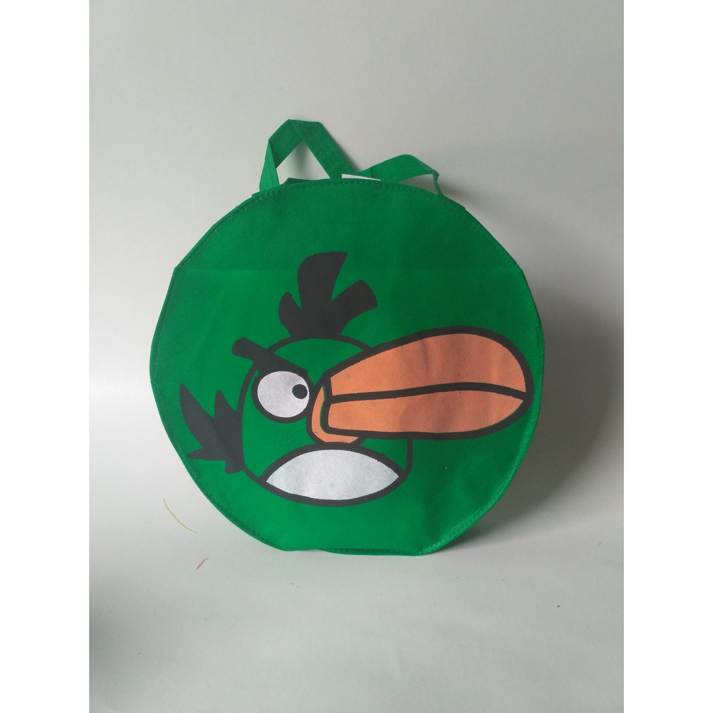 

TAS ULTAH KARTUN ANGRY BIRD HIJAU MODEL JINJING READY STOCK