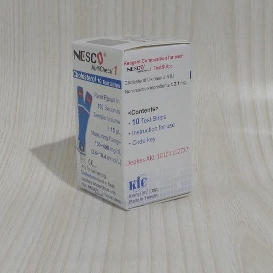 Strip Kolesterol Nesco Blood Cholesterol Refill Colesterol Strip Cek Kolesterol