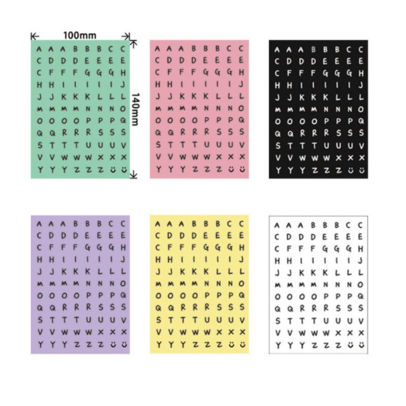 

Letter Capital Round Sticker / Sticker Bulat Huruf Besar