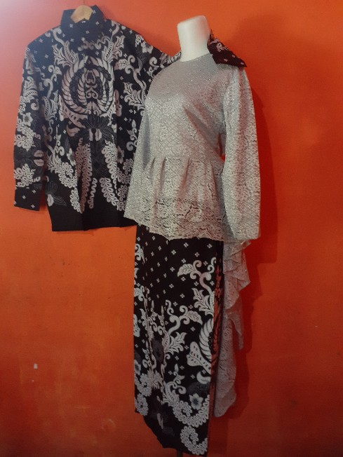 Termurah !! Barina Brukat Set Andara Penguin Couple Terlaris Brokat Set Kebaya_ Sumber Rejeki Grosir