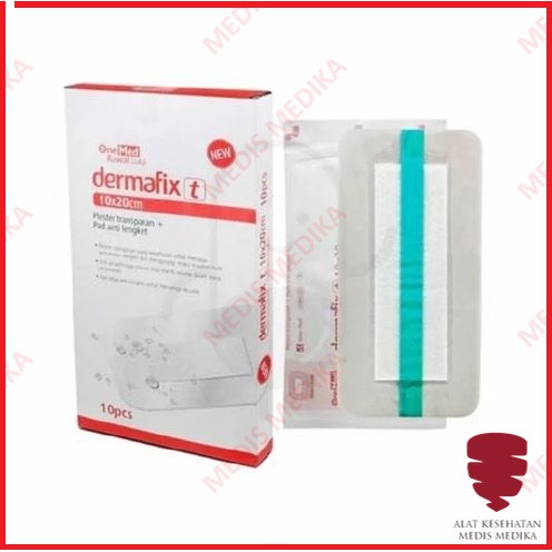 Dermafix T 10 x 20 cm Onemed Plaster Transparan 10x20cm Peralatan P3K Plester Luka  Sesar Anti Air Bening 10x20 20cm