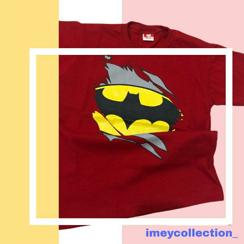 RULLY68SHOP_100%REALPIC KAOS ANAK Katun Bergambar Superhero KAOS DISTRO ANAK MULAI 1-11TH BISA COD