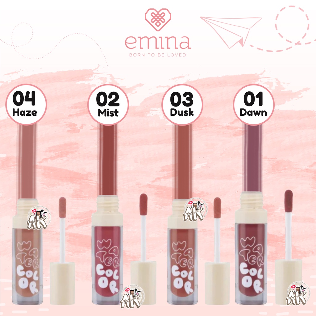 EMINA WATERCOLOR LIP SERUM GLOSSY HEALTHY LOOKING LIPS 2gr