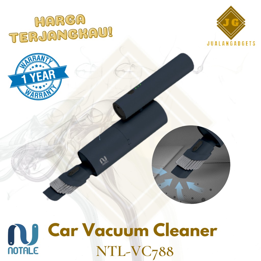 Notale Car Vacuum Cleaner Portable Penyedot Debu Mobil 8000Pa - Garansi Resmi