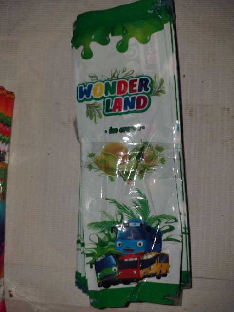 Kemasan Es Baru Wonderland - Plastik Es - Bungkus Es Krim Stik
