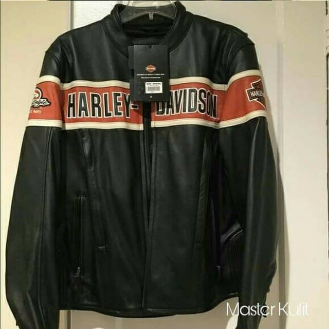 Jaket Kulit Harley Davidson Super Asli Garut MK.001