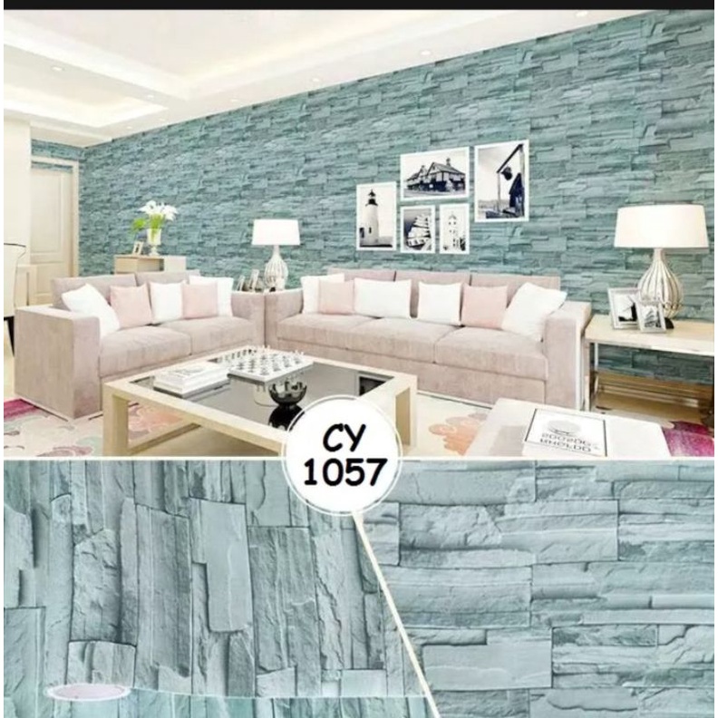 wallpaper Sticker Dinding 45cmx 10m wall sticker Motif Bata Cy1057