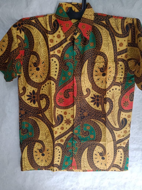 kemeja batik pria modern