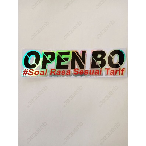 sticker Open BO