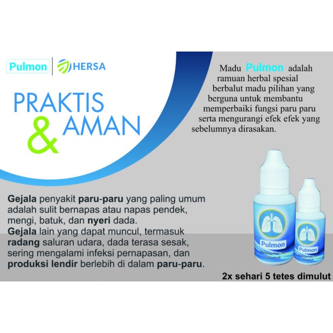

Pulmon Madu Nutrisi Paru paru/Madu Herbal/Madu Paru Paru