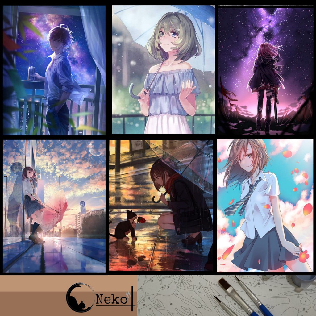 

⭐Oneko⭐ Paint By Number / melukis dengan nomor {40x50cm} Anime
