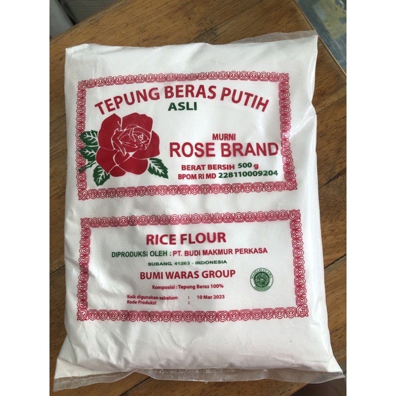 

Tepung Beras Putih Rose Brand 500gr