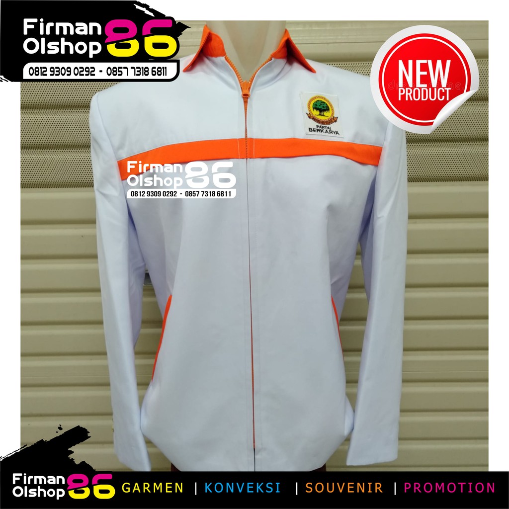 SEMI JAS PARTAI BERKARYA NEW LOGO|SEMIJAS BERKARYA|JAS & BLAZER PARTAI BERKARYA GRATIS NAMA