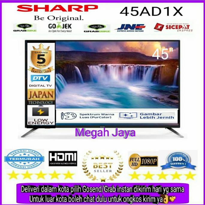 Ready&Siapkirim Led Tv Sharp 45 Inch 45Ad Digital Full Hd Tv Garansi Resmi