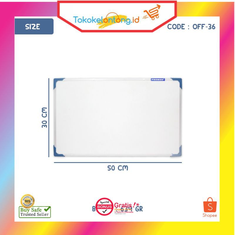 

Whiteboard Papan Tulis (30 x 50 cm)
