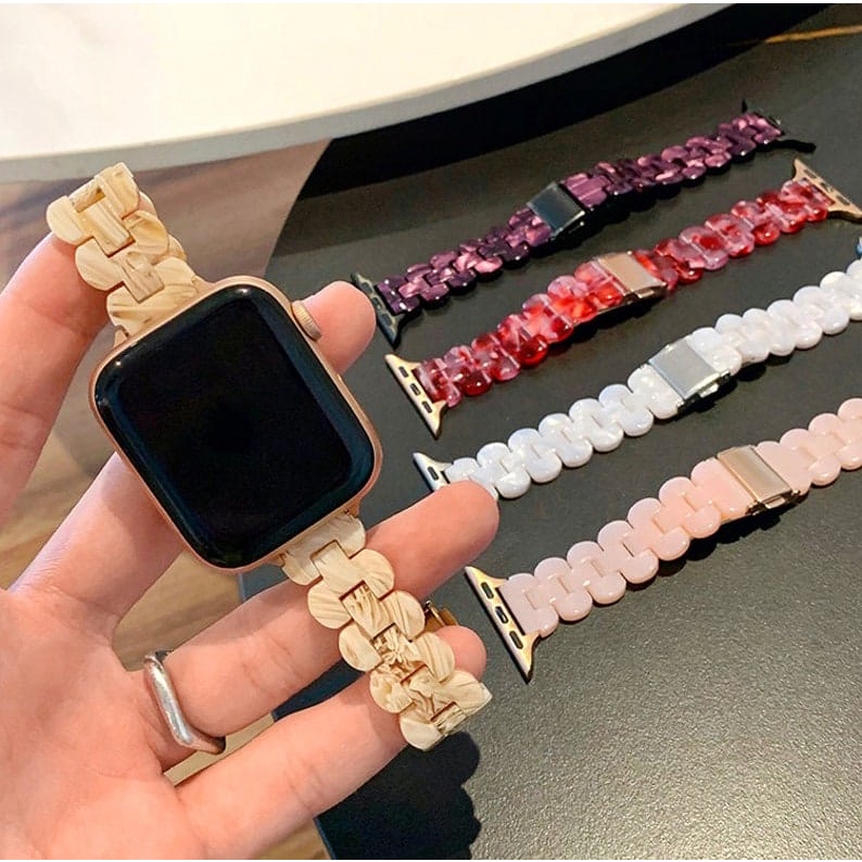 Strap Apple Watch Slim Resin Luxury Lady 38mm/40mm/41mm/42mm/44mm/45mm/49mm