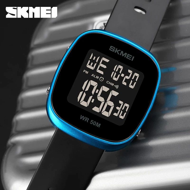 SKMEI 1843 Jam Tangan Pria Wanita Digital Chronograph Sport Watch Anti Air Tali Rubber WATCHKITE WKOS