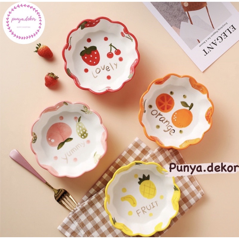 Piring keramik Korea piring keramik wadah saji