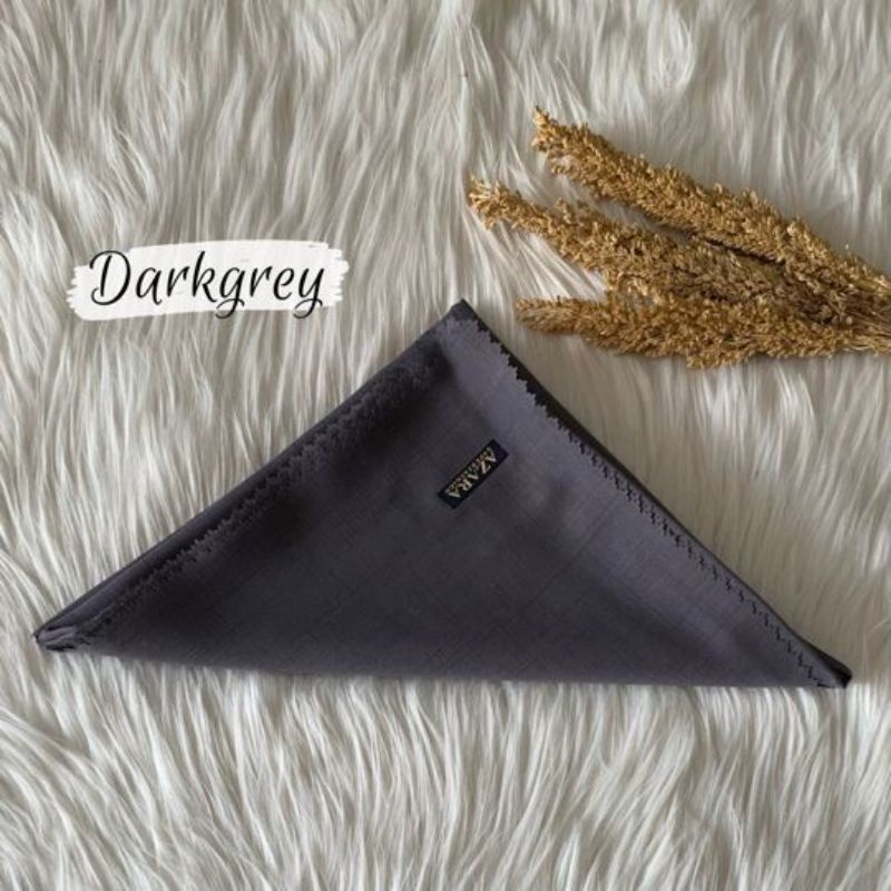 Jilbab SANDI MORSE LC azara voal waffel lasercut terbaru kerudung segiempat murah grosir terbaru-Sanmor Dark grey