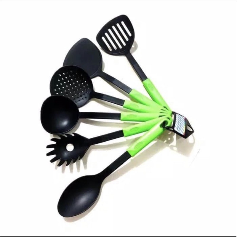 Spatula Set 6pcs Bahan Nylon