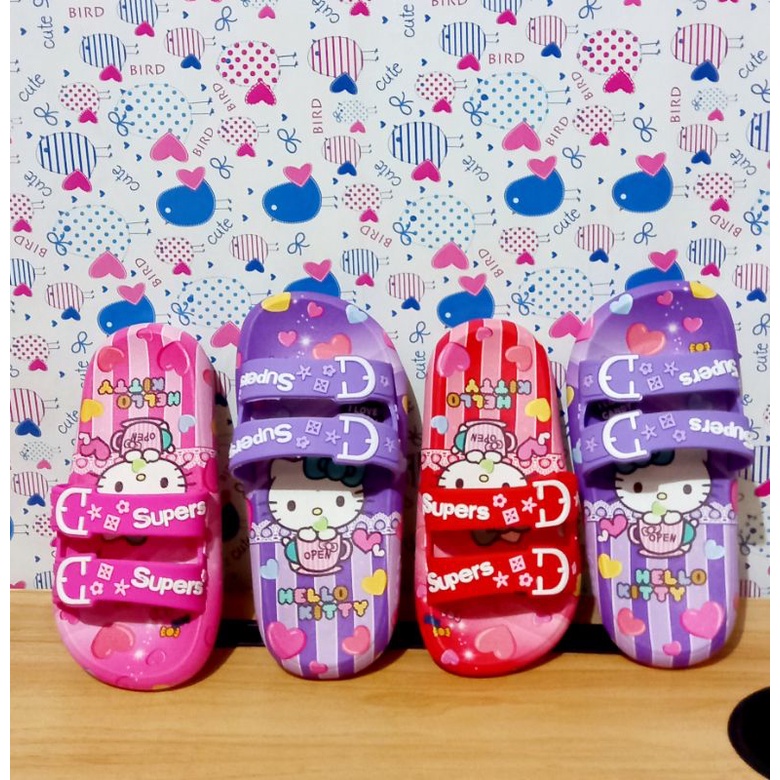 sandal anak cewek/sandal anak cewek katakter hello kitty