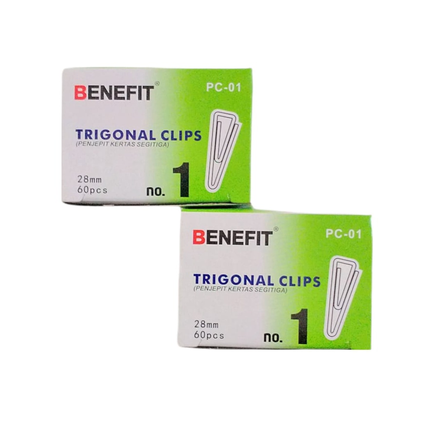 

KLIP KERTAS PAPERCLIP MEDIUM NO.1 ( 28 MM ) TRIGONAL CLIP