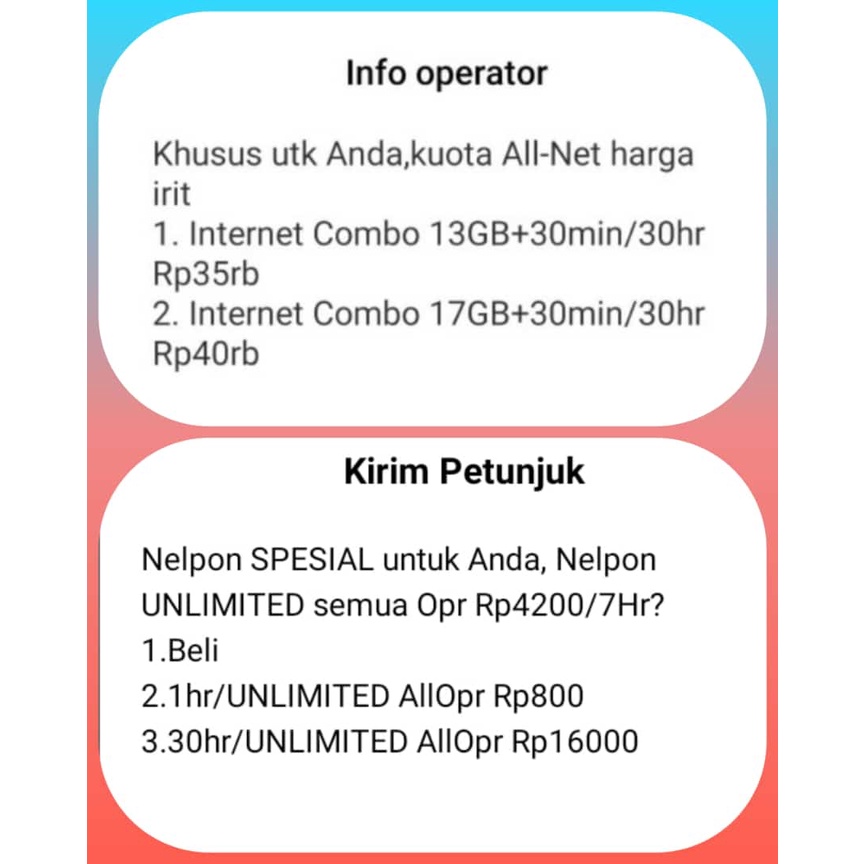 Kartu Sakti/Combo sakti Paket Internet Murah 17GB 40RB Plus telpon murah Bisa digunakan Seluruh Indonesia