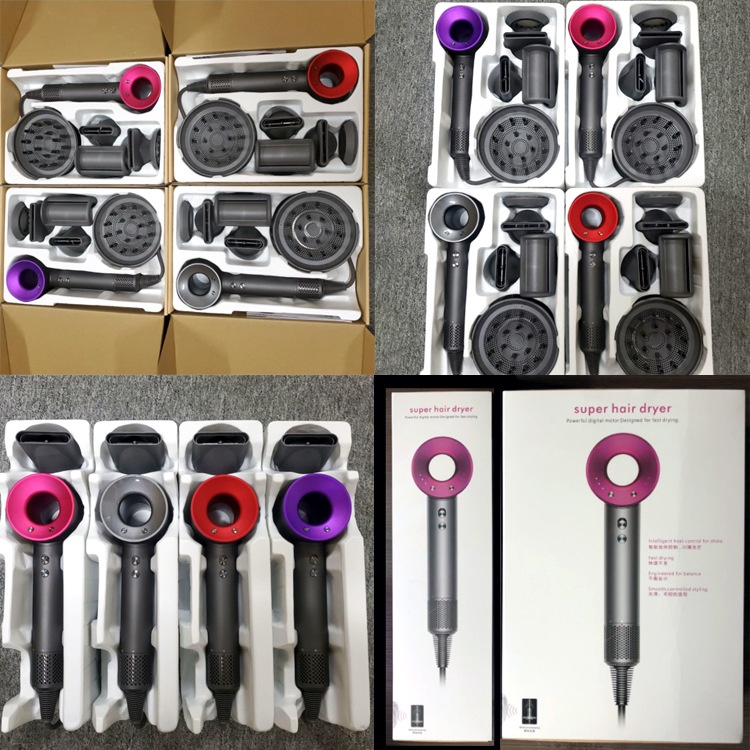 Hair dryer Salon Profesiona Pengering Rambut  With Five Styling Attachments-3 warna