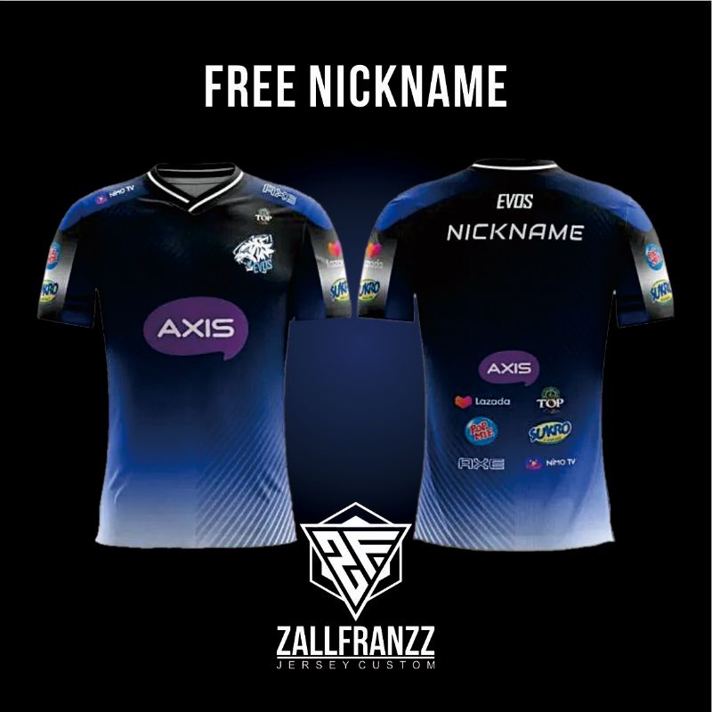 Jersey Kaos Gaming EVOS LEGENDS MLBB Free nickname