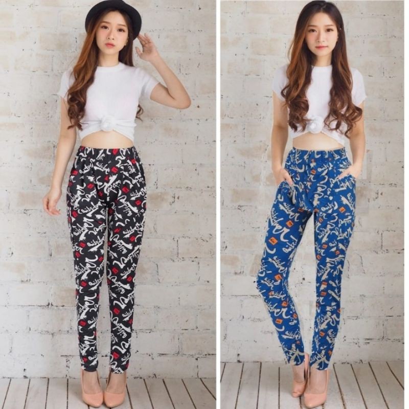 Hareem Quicksilver Celana Panjang Santai Celana Tidur Joger Motif Adem Murah Import Best Seller New