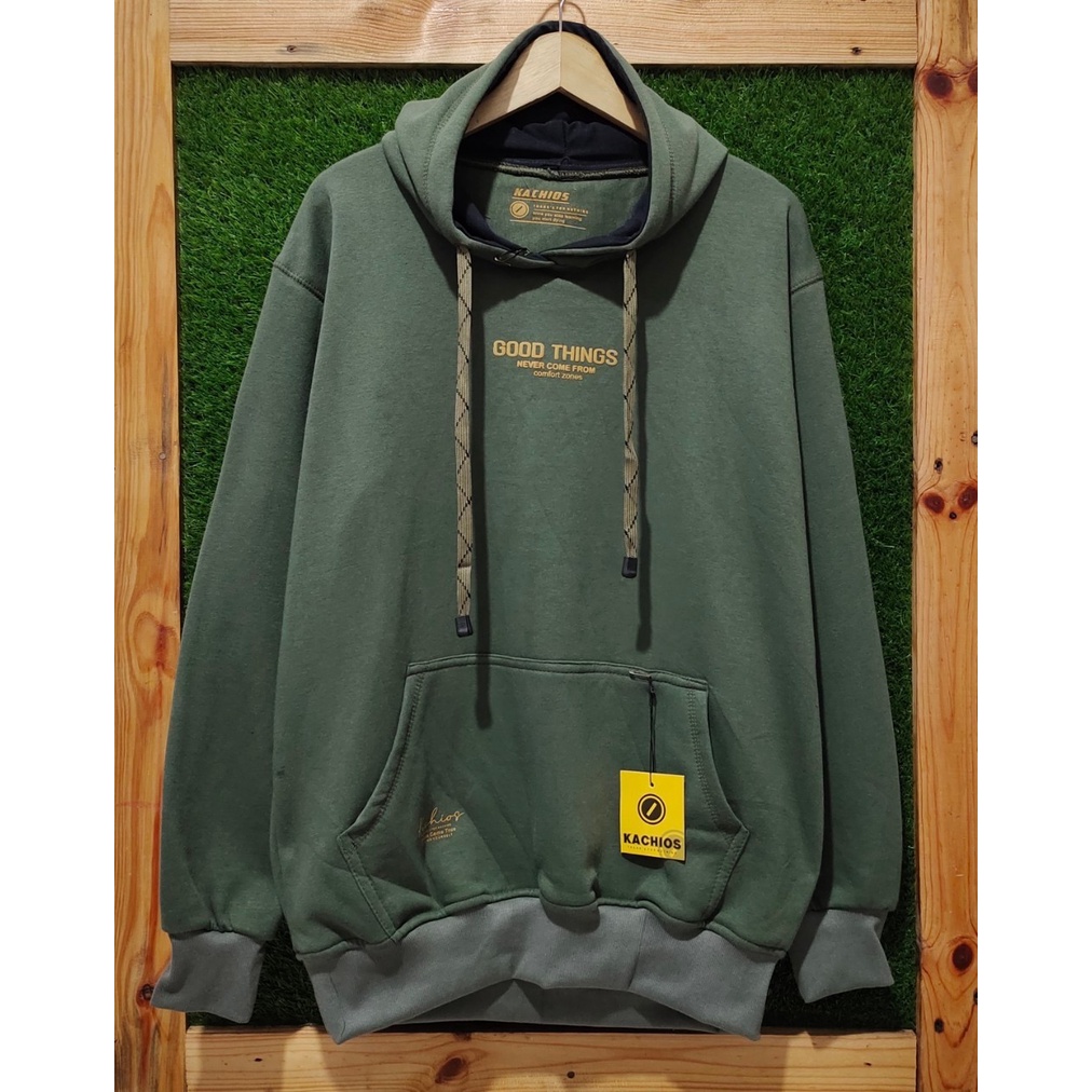 hoodie pria distro original KACHIOS tebal switer hoodie wanita keren jaket hodie cowok xxl jumper ho