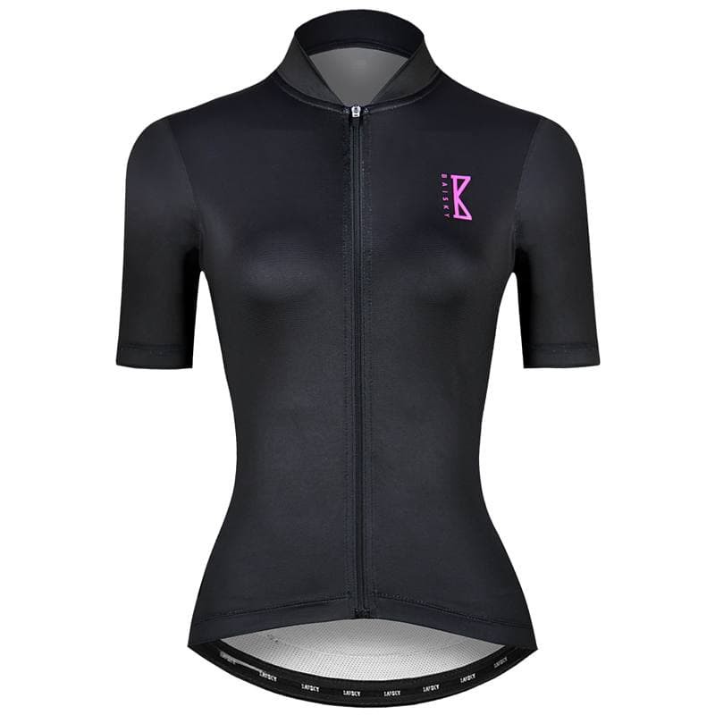 Jersey Sepeda Baisky Womens Short Sleeve Jersey Splendor Black