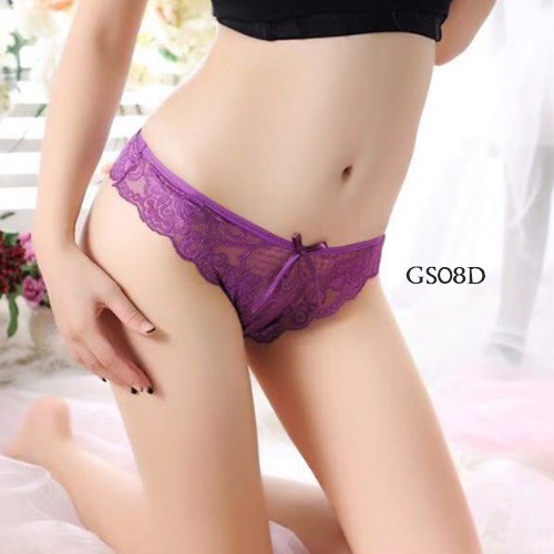 [READY STOCK] PAKAIAN DALAM WANITA SEXY CD G STRING LACE UNGU GS08D