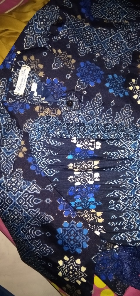 Kemeja Batik Panjang Motif Melati/kemeja Batik Melati Gold/kemeja Batik Murah/kemeja Murah / Kemeja