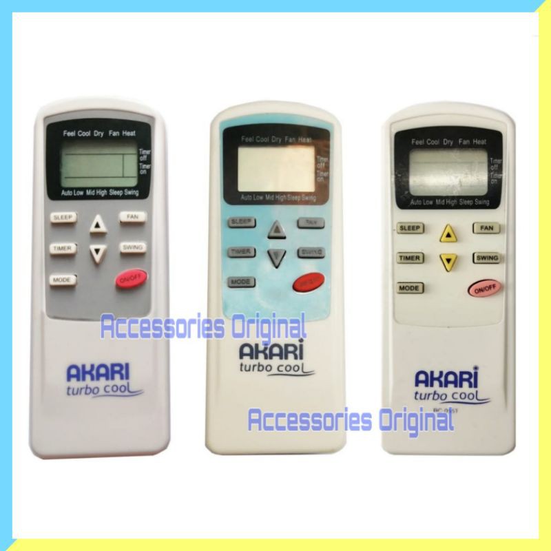 Remote AC AKARI ORIGINAL RC-055T Best Quality