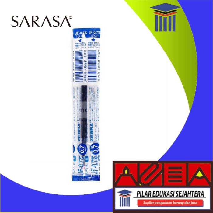 

REFILL ZEBRA JF-07 PULPEN SARASA CLIP 0.7 BIRU
