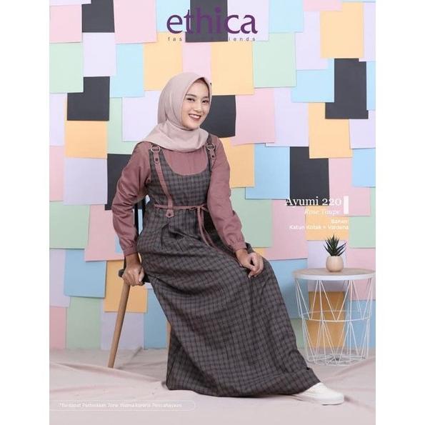 PROMO BAJU GAMIS ETHICA AYUMI 220 ROSE TAUPE GAMIS ETHICA ORI NP DFHBF61662