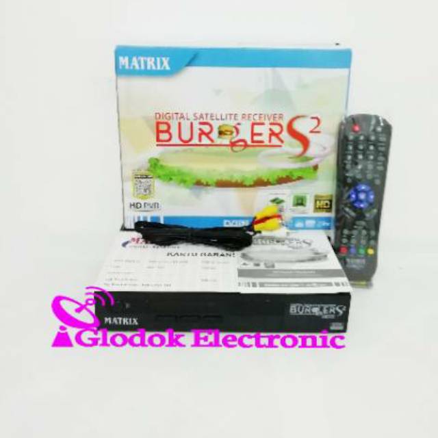 RECEIVER BURGER S2 K5S 8MB DVB-S2 PVR HD DIGITAL RECEIVER PARABOLA MATRIX BURGER S2