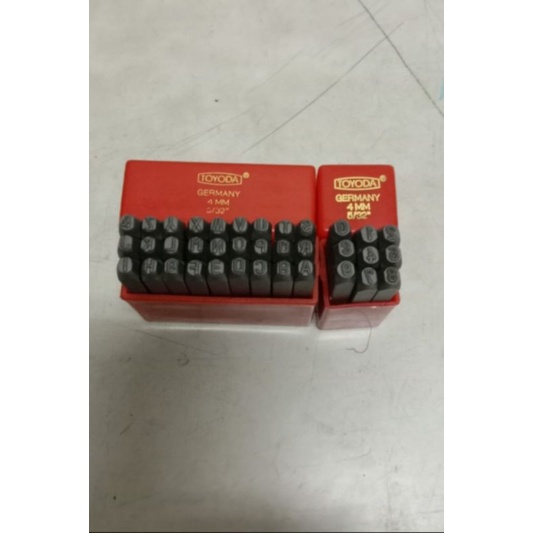 mata ketok 4mm huruf A-Z dan angka 0-9/mata ketok rangka motor