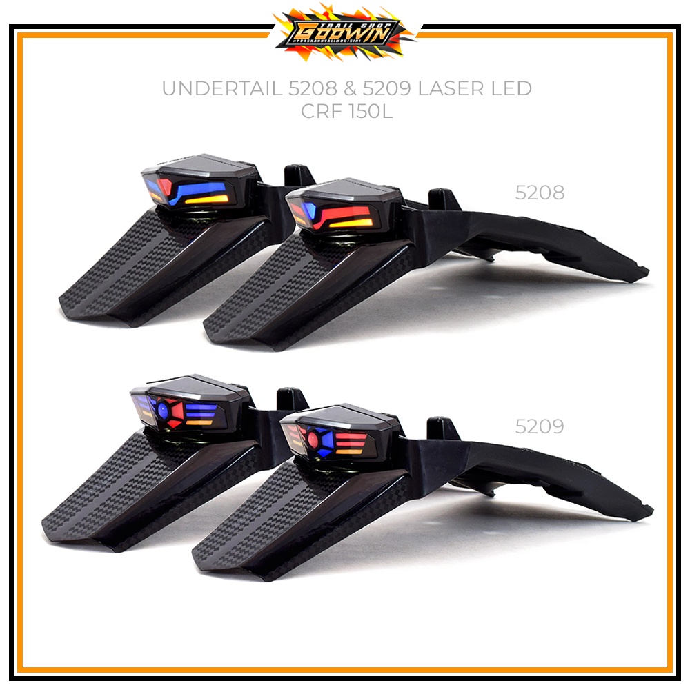 Sparkboard Slebor Belakang Undertail Stoplamp CRF 150L 5208 / 5209 Laser LED + Flasher