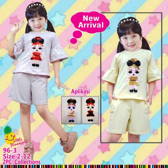 SETELAN ANAK PEREMPUAN LITTLE PINEAPPLE