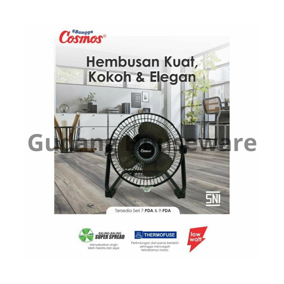Desk Fan COSMOS 7-PDA | Garansi Resmi | 100% Original Pabrik | Ekonomis | Free Ongkir | Kipas Angin 