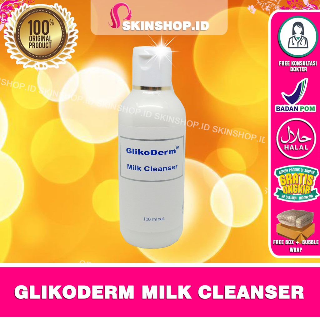 Glikoderm Milk Cleanser 100ml Original / Susu Pembersih BPOM Aman