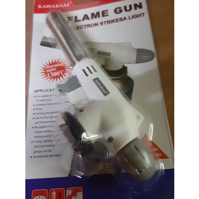 GAS TORCH KAWAKSAI /LAS PEMANTIK API/PEMANTIK GAS PEMANTI GAS PEMANGGANG MAKANAN TEMBAK/FLAME GUN / GAS TORCH / BLOW TORCH / TORCHING/THE ELECTRON STRIKESA LIGHT